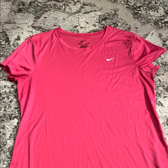 Nike Vibrant Pink Dri-FIT Tee - Picture 1 of 4